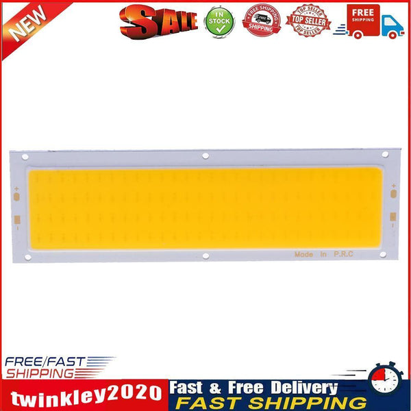 12V 10W COB Panel Light LED Strip Light Lamp Bulb 120X36mm Warm White Newly