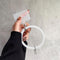 Hanging Ring Phone Silicone Chain Anti-Lost Lanyard Bracelet (Clear White) Newly