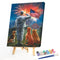 HandPainted Oil Paint Kill Time Picture Colouring Craft Veterans Salute Ban