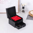 Handmade Eternal Preserved Rose with Projection Necklace Flower Gift Box