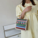 Women Linen Shoulder Bag Retro Ethnic Large Capacity Tassels Tote Travel Handbag