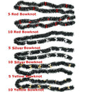 Year Bar Tops Dark Green Ribbon With Bowknot Ribbon Garland Snowflake Strips