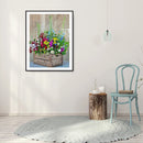5D Diamond Painting Wood Flower Vase Full Round Drill DIY Home Decoration Gifts