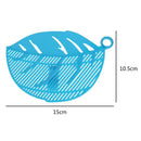 Plastic Rice Draining Sieve Vegetable Washing Drainer Filter Plate(Blue)
