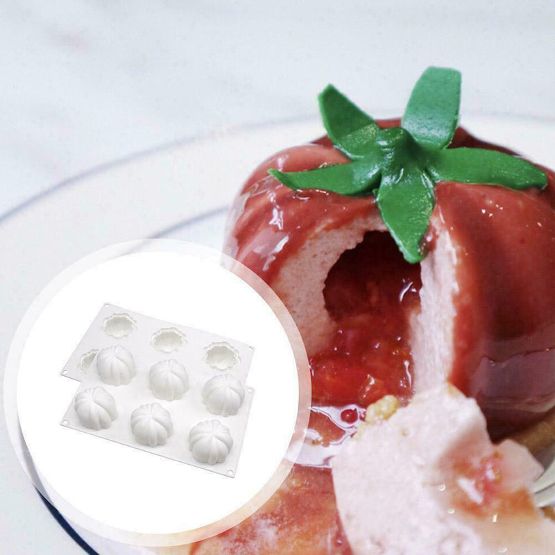 6 Cups Silicone Mold Hot Chocolate Bomb Cake Baking Mould Dome Jelly Tray Q7X2