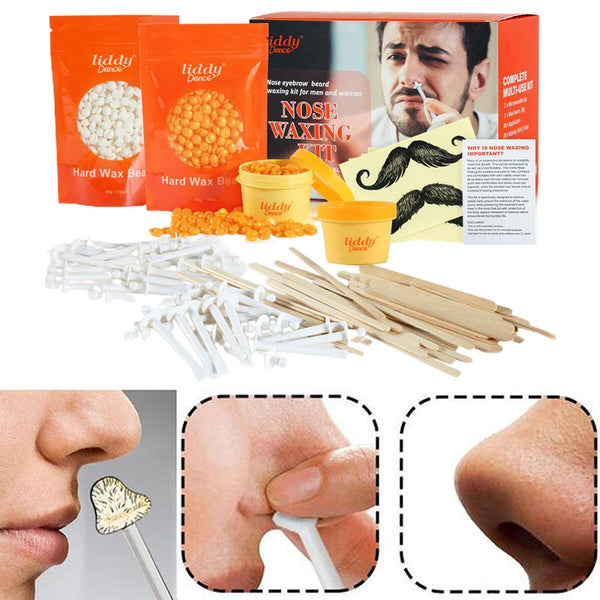 Nasen Haarentfernungsset Mikrowellen Wachs Augenbrauen 100g Duftende Wachsbohne.