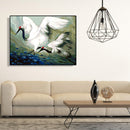 DIY Digital Oil Painting By Numbers Kits Flying Crane Canvas Room Decoration