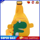 Kids Chest Bag Cute Fanny Cartoon Cross-body Money Pouch (Yellow Dinosaur)