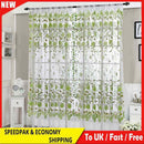 Peony Curtain Living Room Bedroom Home Door Window Curtain (Green)