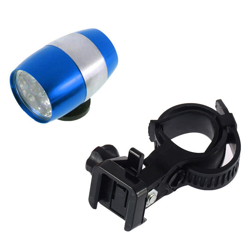 Bicycle Front Head Light 6LED MTB Fork Handlebar Safety Night Lamp (Blue) Newly