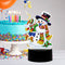 Snowman DIY Diamond Painting LED Light Mosaic Embroidery Night Lamp for Festival