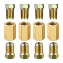 12Pcs/Set 3/16" Brake Line Repair Female Union Inverted Tube Fittings Nuts P1F4