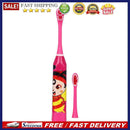 Children Auto Electric Toothbrush Ultrasonic Waterproof Tooth Brush (Red)