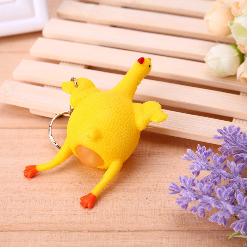 Tricky Funny Gadgets Toys Squeeze Chicken Egg Laying Hens Stress Relief