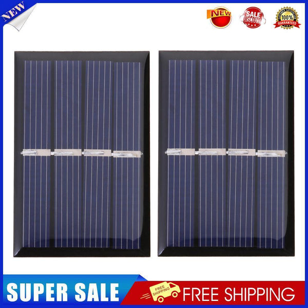 2V 140mA 0.28W Solar Cell Module Polycrystalline Solar Panel Charger (2pcs)