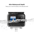 For TELESIN GoPro Hero 10 waterproof case Action Camera Case 50m