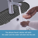 #A Sink Splash Guard Large Silicone Water Catcher Mat Small Kitchen Draining Pad