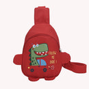 Kids Chest Bag Cute Fanny Cartoon Baby Cross-body Money Pouch (Red Car)