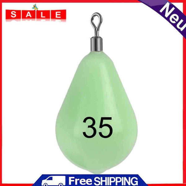 Luminous Fishing Lead Pendant Plumb Bob Weights Hook Connector Fishing Tackle