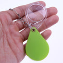 10X Plastic Portable Folding Magnifier Handheld Glass Lens Keychain(Green)