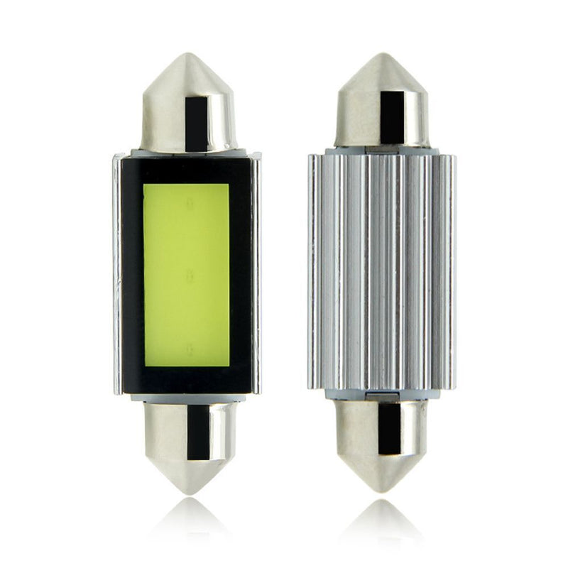 White 39MM COB Festoon Light C5W Car LED Reading Bulbs Dome Lamp For 2Pcs