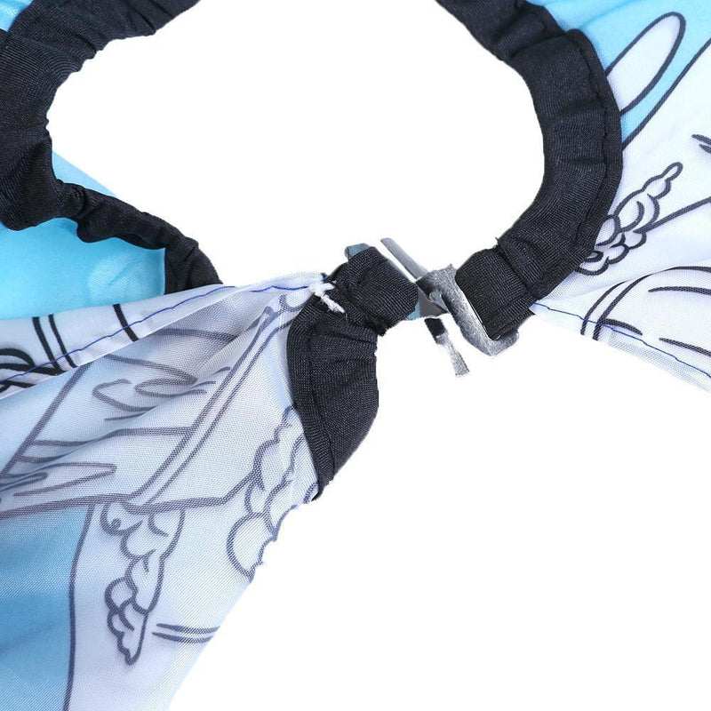 Cartoon Dog Kid Dressing Cape Salon Cover Hairdresser Hair Cut Cloth(Blue)