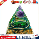 Orgonite Pyramid Amethyst Peridot Healing Crystal Energy Orgone Crafts (D)