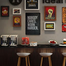 Nobody Cares Work Harder Plate Metal Tin Sign Plate for Bar Pub Club Cafe Home