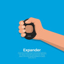 70-80LB Hand Grip Finger Gripper Ring Strength Trainer Exerciser (Black) Newly