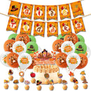 Thanksgiving Props Set Cake Card Topper Party Supplies Decorations for Holiday