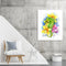 Animals in Flowers Partial Oil Paint By Numbers Kit DIY Wall Art Picture Craf