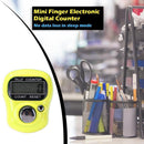 Mini Finger Counter LCD Electronic Digital Counter Range 0-99999 (Yellow)