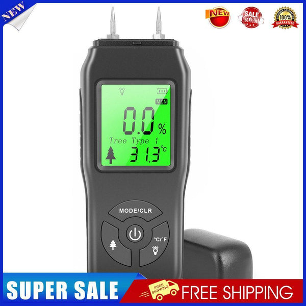 Portable Wood Moisture Meter Digital LCD Display Paper Humidity Tester