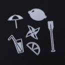 snowvirtuos 6pcs DIY Cute Objects Cutting The Metal Stencils for Scrapbook E