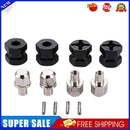 4pcs Alloy Wheel Hub Adapter Extension Combiner for RC Crawler (Black 12mm)