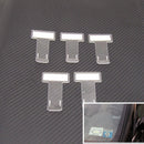 4pcs Car Parking Ticket Permit Holder Clip Auto Windshield Note Pass Folder