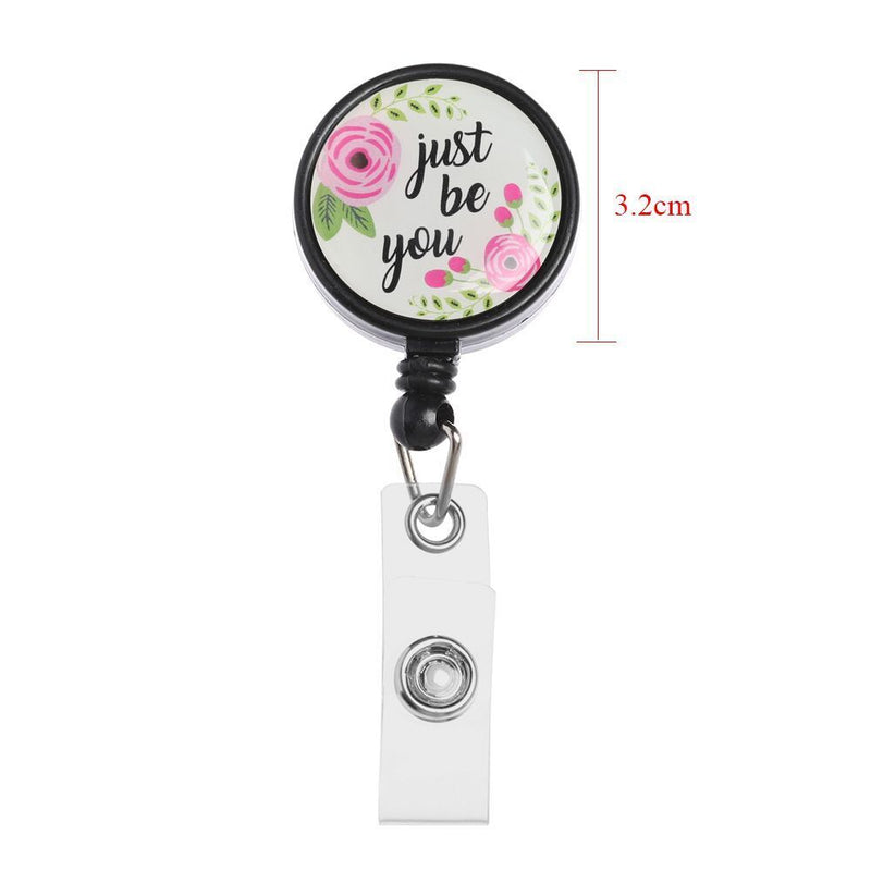 Clip Fashion Retractable Key Ring Badge Holder Nurse ID Name Card Lanyards