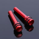 2pcs Universal Aluminum Interior Door Lock Knob Pins for Car Truck (Red) Newly