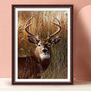 5D Full Round Drill Diamond Painting Kit Deer Animal Art Decor for Adults