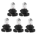 5PCS T4 12V Car Auto Interior Instrument Light Bulbs Dashboard Lamp Warm Light