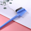 Double Sided Hair Edge Brushes Comb Pin Tail Hair Styling Tool (Blue) Newly