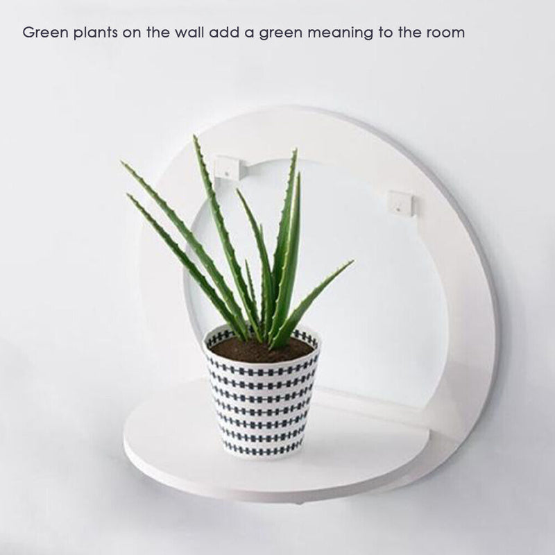 Wall Shelf Free Punch Wall-mounted TV Background Storage Display Holder (B)