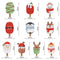 #A 10pcs Pendants Handmade 5D DIY Special-shaped Drill Cartoon Christmas Decorat