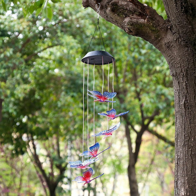 Decorative Lamp Hanging Outdoor Decor Garden Lights Wind Chimes LED Light