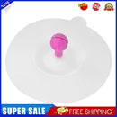 Silicone Cup Cover Small Bean Sprout Heat Resistant Cups Lid (Rose Red)