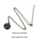 Unisex Unique Luminous Universe Glow in the Dark Ball Pendant Necklace (8)