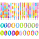 20pcs Bubble Stress Relief Wristband Decompression Anxiety for Kids Bracelet