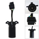 7 to 4 Pins US Standard Truck Trailer Blade Round Connector Adapter Plug