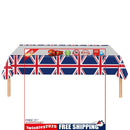 UK British Flag Party Supplies - Great Britain Union Jack Tablecloth 1 Pack
