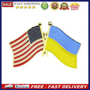 1 Pcs Ukraine US Brooch Country Flag Badge Clothes Cufflinks Love Peace(B)